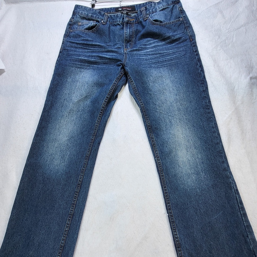 Enyce‎ Jeans Mens 38x34 Dark Wash Straight Leg Denim Pants Y2K Streetwear